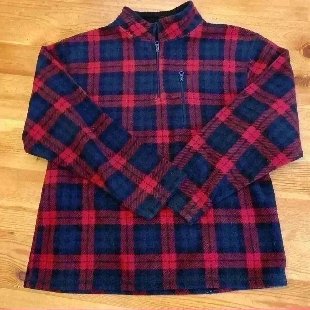 Gap plaid fleece kids M size 8